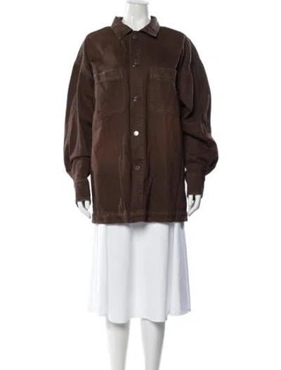 Pre-owned Ser.o.ya Denim Jacket In Brown