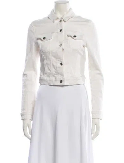 Pre-owned Ser.o.ya Denim Jacket In White