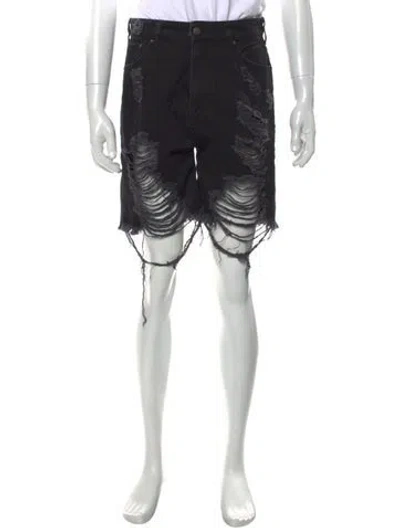 Pre-owned Ser.o.ya Denim Shorts In Black