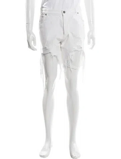 Pre-owned Ser.o.ya Denim Shorts In White