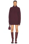 Ser.o.ya Dessa Chunky Knit Sweater In Merlot