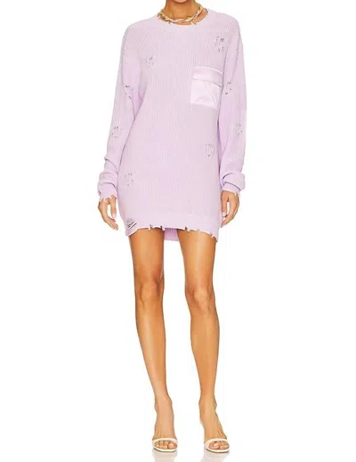 Ser.o.ya Devin Sweater Dress In Lavender In Purple