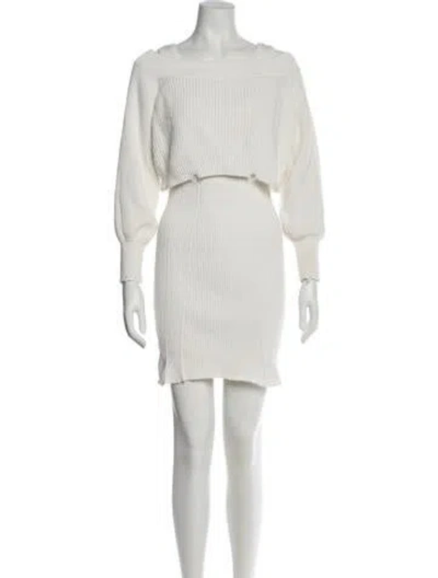 Pre-owned Ser.o.ya Distressed Accents Dress Set In Neutral
