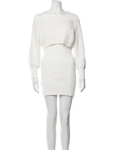 Pre-owned Ser.o.ya Distressed Accents Dress Set In Neutrals