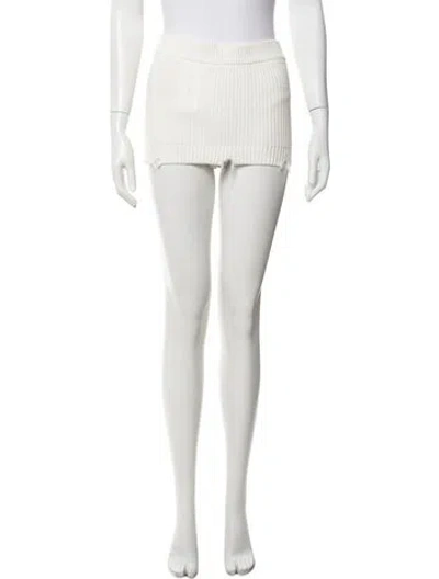 Pre-owned Ser.o.ya Distressed Accents Mini Skirt W/ Tags In Neutral