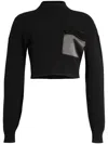 Ser.o.ya Donna Mid Cropped Sweater In Black
