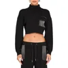 Ser.o.ya Donna Mid Cropped Sweater In Black