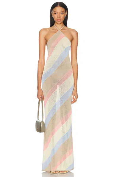 Ser.o.ya Dree Knit Maxi Dress In Yellow/peach/stone