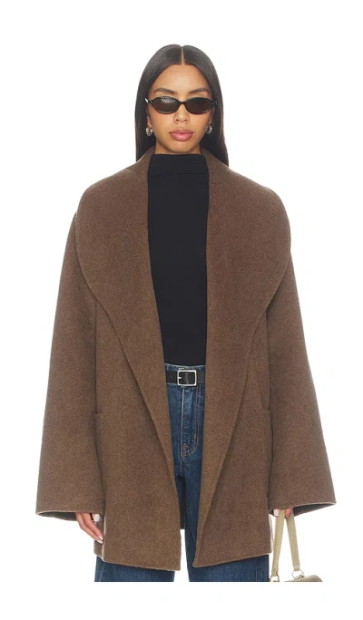 Ser.o.ya Dulcetta Wool Coat In Brown