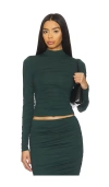 Ser.o.ya Dulcie Ruched Top In Green