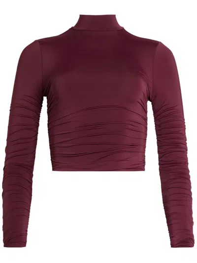 Ser.o.ya Dulcie Ruched Top In Red