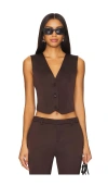 Ser.o.ya Edwina Havey Satin Vest In Ash Brown