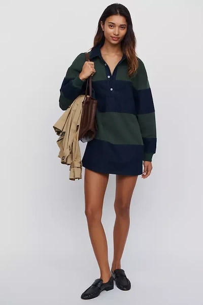 Ser.o.ya Elaria Rugby Mini Dress In Green