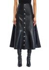 Ser.o.ya Elin Vegan Leather Skirt In Black