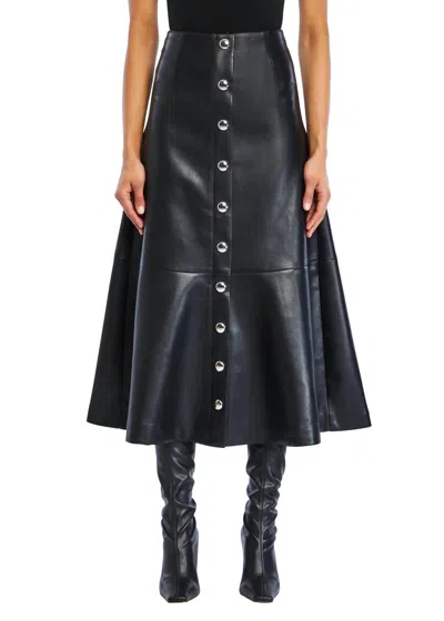 Ser.o.ya Elin Vegan Leather Skirt In Black
