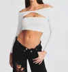Ser.o.ya Ellis Top In White In White