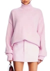 Ser.o.ya Elsa Turtleneck Sweater In Ballet Pink