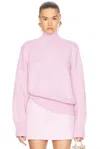 Ser.o.ya Elsa Turtleneck Sweater In Ballet Pink