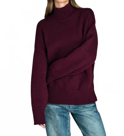 Ser.o.ya Elsa Turtleneck Sweater In Pinot In Red