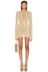 Ser.o.ya Emeri Metallic Knit Mini Dress