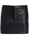 Ser.o.ya Emilia Vegan Leather Mini Skirt In Black