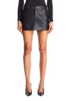 Ser.o.ya Emilia Vegan Leather Mini Skirt In Black