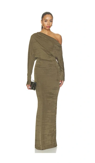 Ser.o.ya Enza Dress In Olivewood