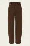 Ser.o.ya Fabi Corduroy Pant In Slate Brown In Brown