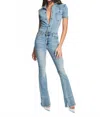 Ser.o.ya Fallon Jumpsuit In Denim In Blue
