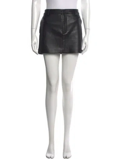 Pre-owned Ser.o.ya Faux Leather Mini Skirt W/ Tags In Green