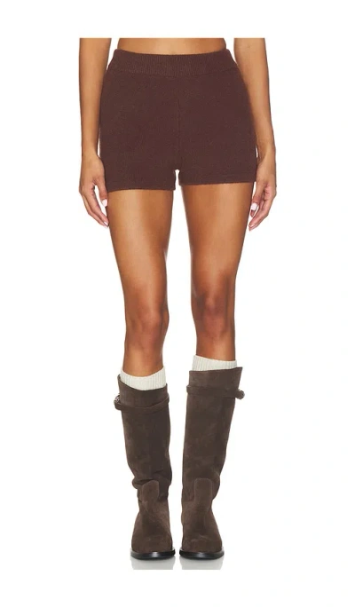 Ser.o.ya Gabi Knit Short In Brown