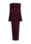 Ser.o.ya Galleria Rib Knit Maxi Dress In Merlot