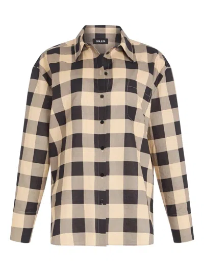 Ser.o.ya Gigi Linen Top In Black