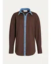 Ser.o.ya Gill Oversized Button-front Shirt In Brown