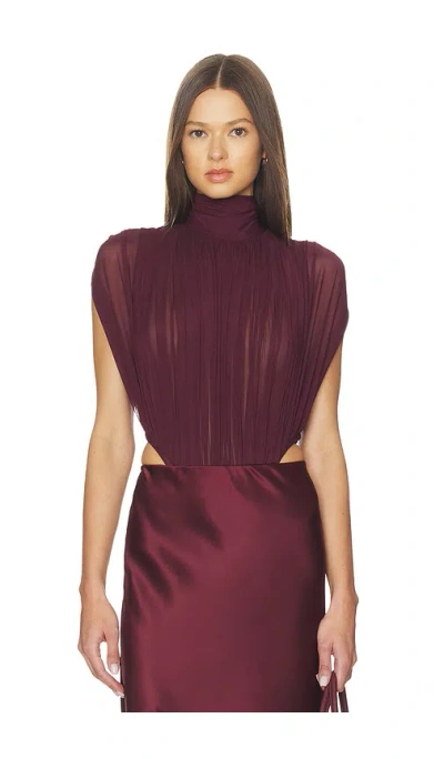 Ser.o.ya Giulia Bodysuit In Purple