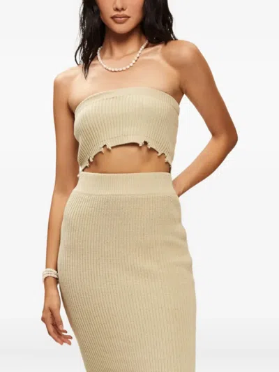 Ser.o.ya Grace Distressed Dress In Neutral