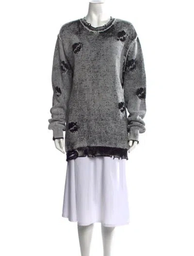 Pre-owned Ser.o.ya Graphic Print Crew Neck Sweater In Multicolor