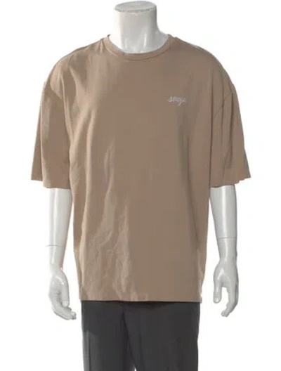 Pre-owned Ser.o.ya Graphic Print Crew Neck T-shirt In Neutral