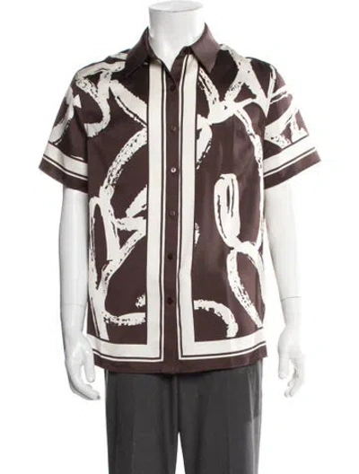 Pre-owned Ser.o.ya Graphic Print Short Sleeve Shirt In Multi
