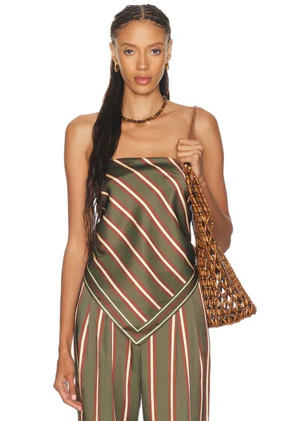 Ser.o.ya Hark Top In Olivewood Stripe