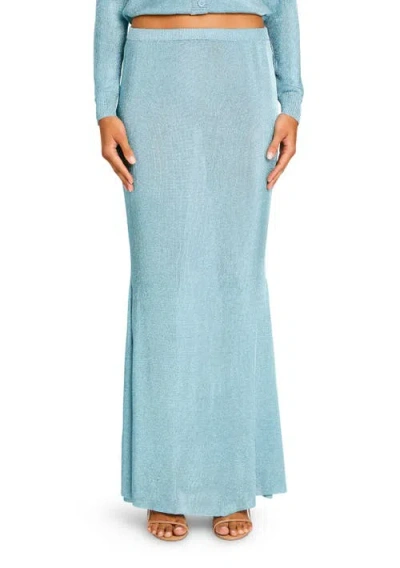 Ser.o.ya Harmony Metallic Knit Skirt