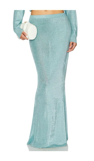 Ser.o.ya Harmony Metallic Knit Skirt