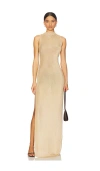Ser.o.ya Henne Metallic Knit Maxi Dress