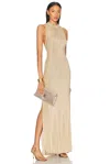 Ser.o.ya Henne Metallic Knit Maxi Dress
