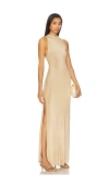 Ser.o.ya Henne Metallic Knit Maxi Dress