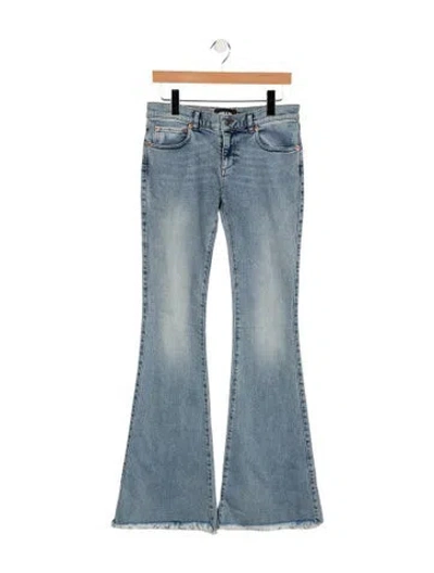Pre-owned Ser.o.ya High-rise Flared Jeans In Blue