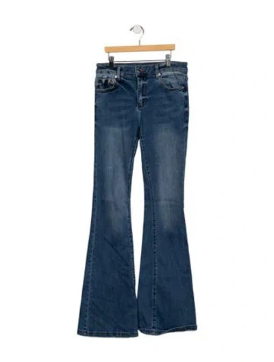 Pre-owned Ser.o.ya High-rise Flared Jeans In Blue