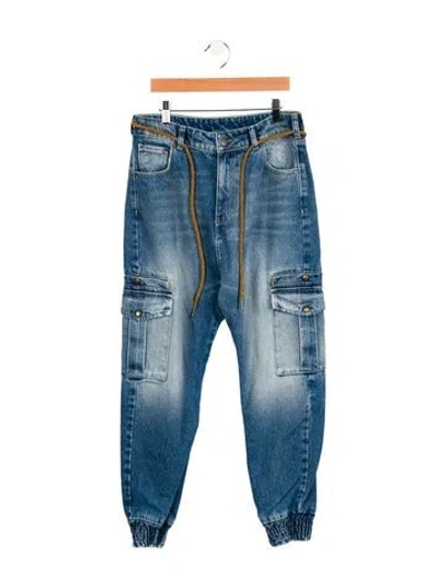 Pre-owned Ser.o.ya High-rise Skinny Leg Jeans In Blue