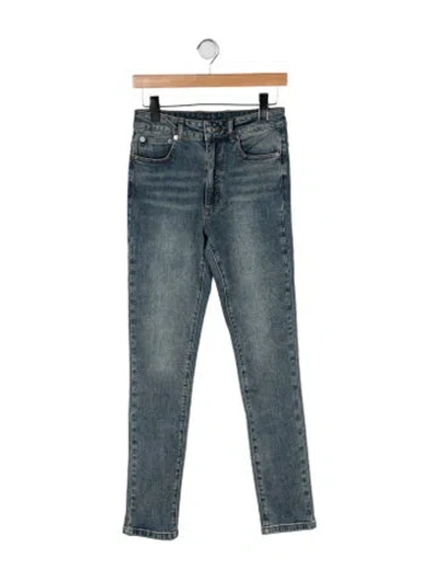 Pre-owned Ser.o.ya High-rise Skinny Leg Jeans In Blue