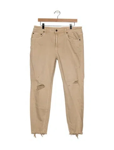 Pre-owned Ser.o.ya High-rise Skinny Leg Jeans In Brown